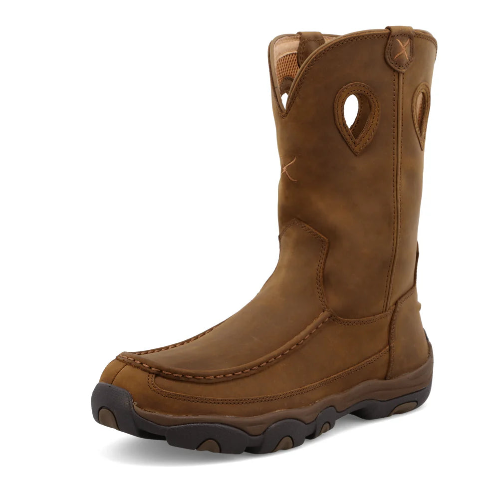 Twisted X Distressed Saddle 11" Pull On Hiker Boots