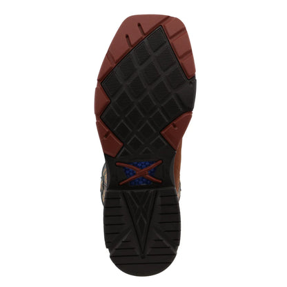 Twisted X Mocha & Slate Barbed Wire 12" Western Work Boots