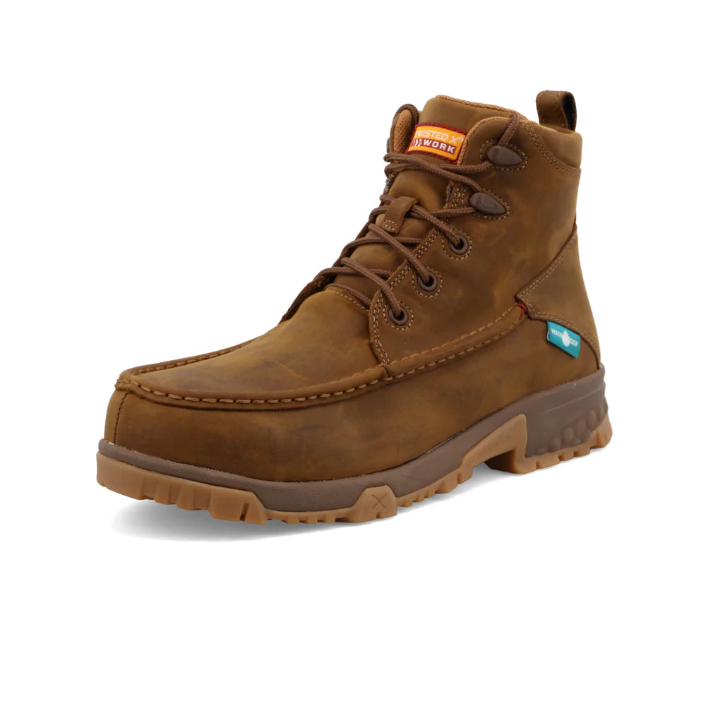 Twisted X Distressed Saddle 6" Work Boots