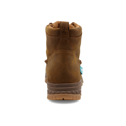 Twisted X Distressed Saddle 6" Work Boots
