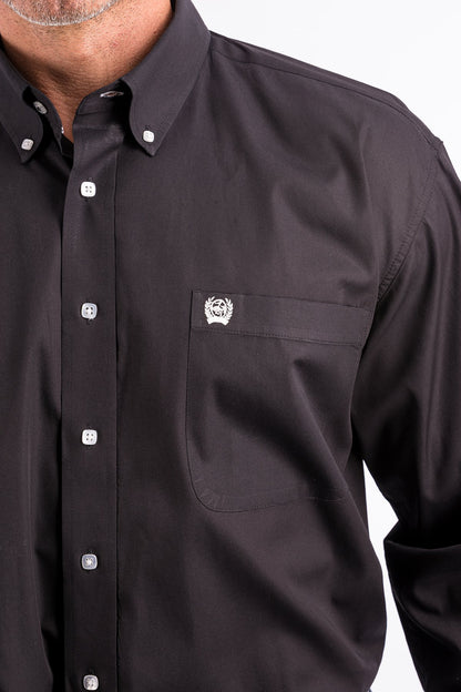 Cinch Black Button Down Western Shirt