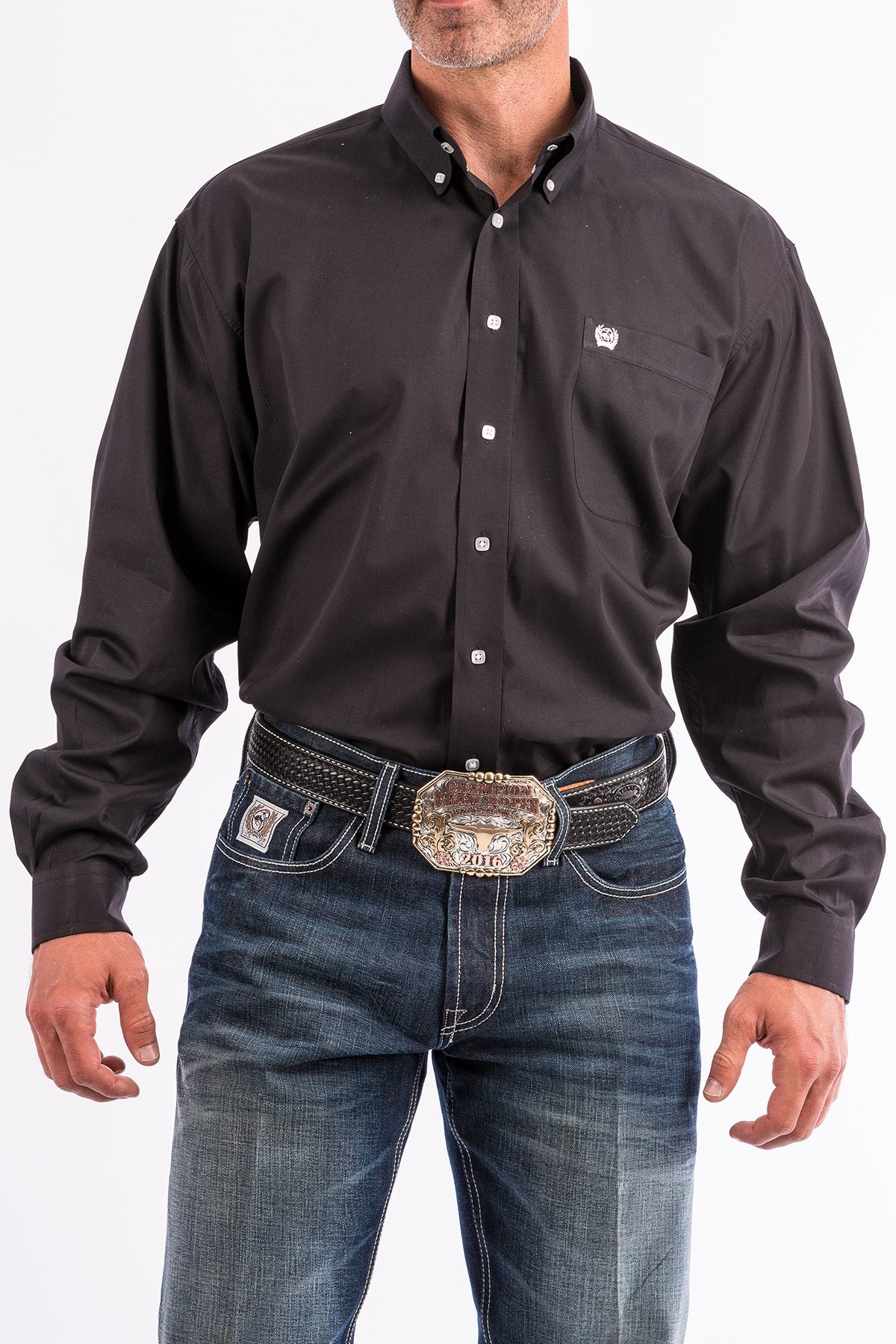 Cinch Black Button Down Western Shirt