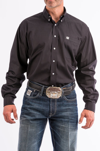 Cinch Black Button Down Western Shirt
