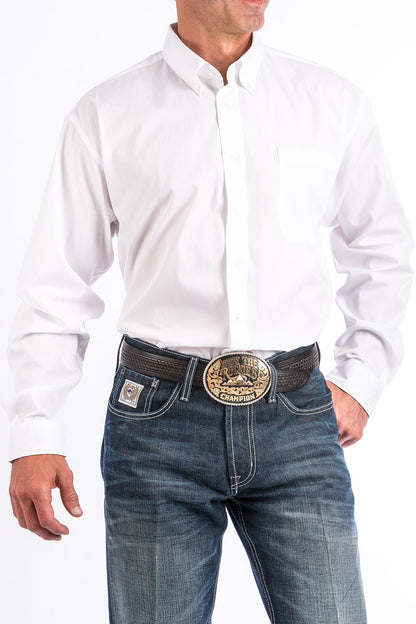 Cinch White Button Down Western Shirt