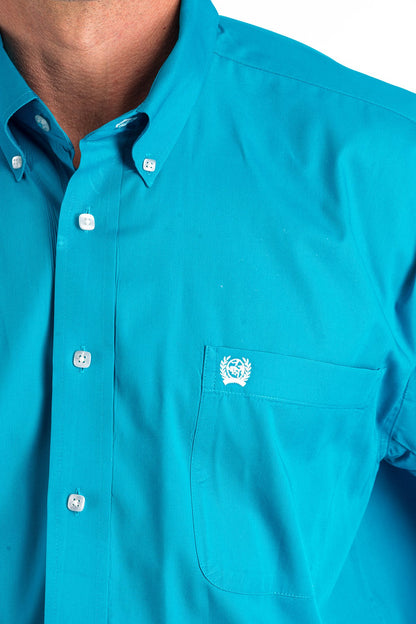 Cinch Turquoise Button-Down Western Shirt