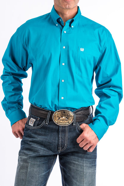 Cinch Turquoise Button-Down Western Shirt