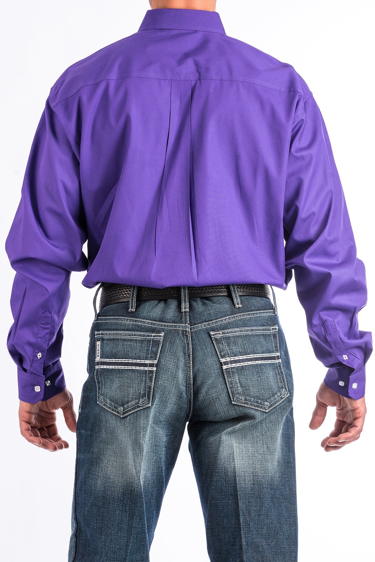 Cinch Purple Button Down Western Shirt