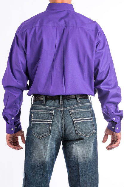 Cinch Purple Button Down Western Shirt