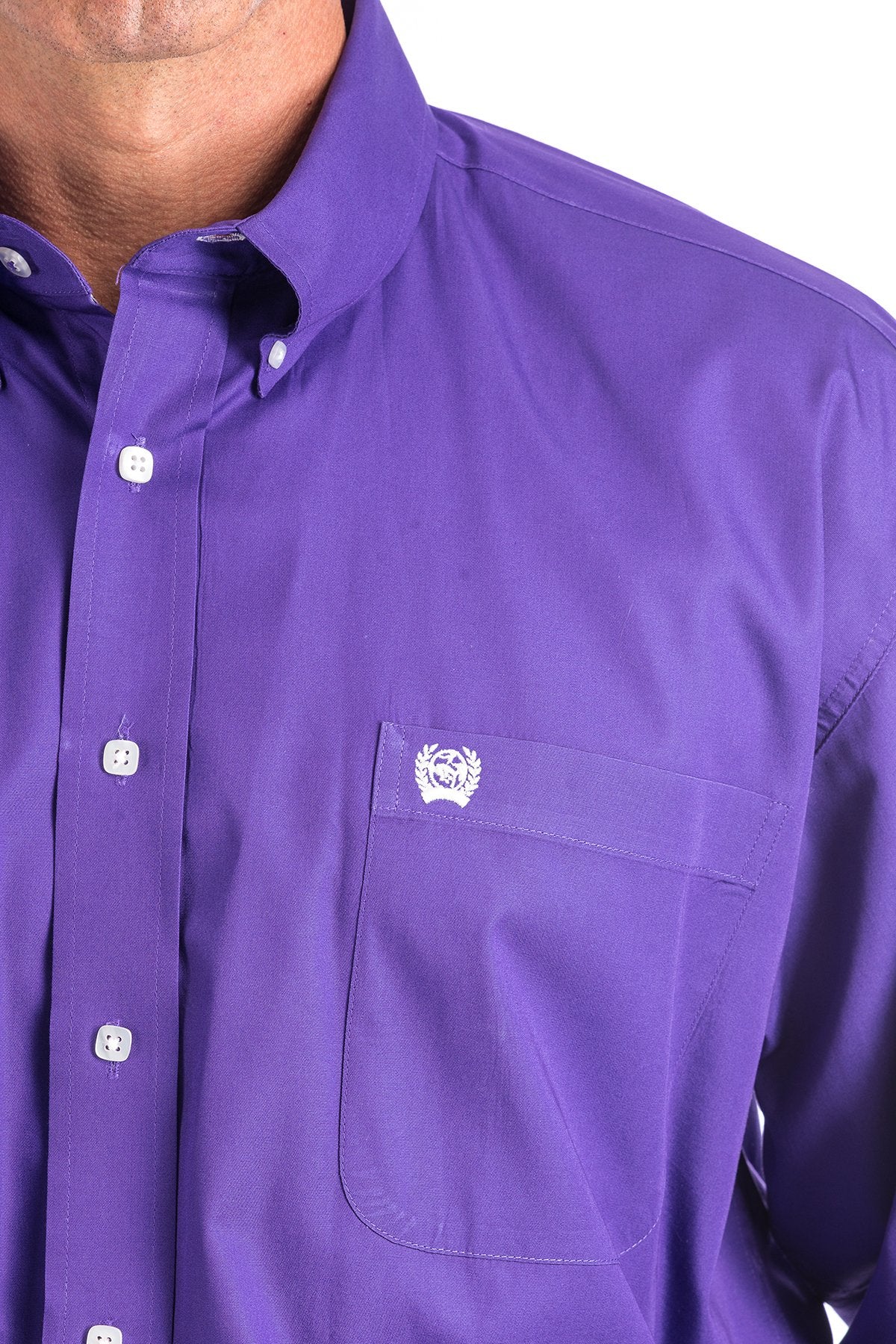 Cinch Purple Button Down Western Shirt