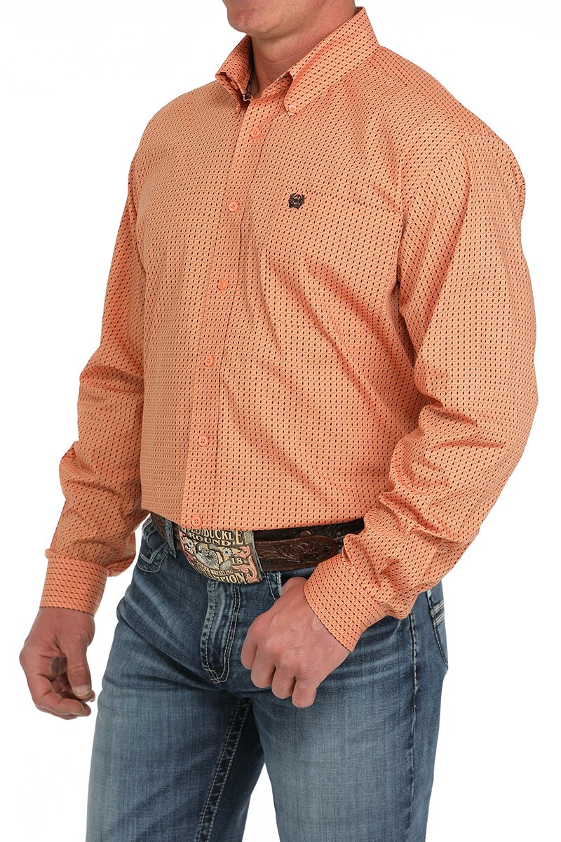 Cinch Coral Button-Down Western Shirt
