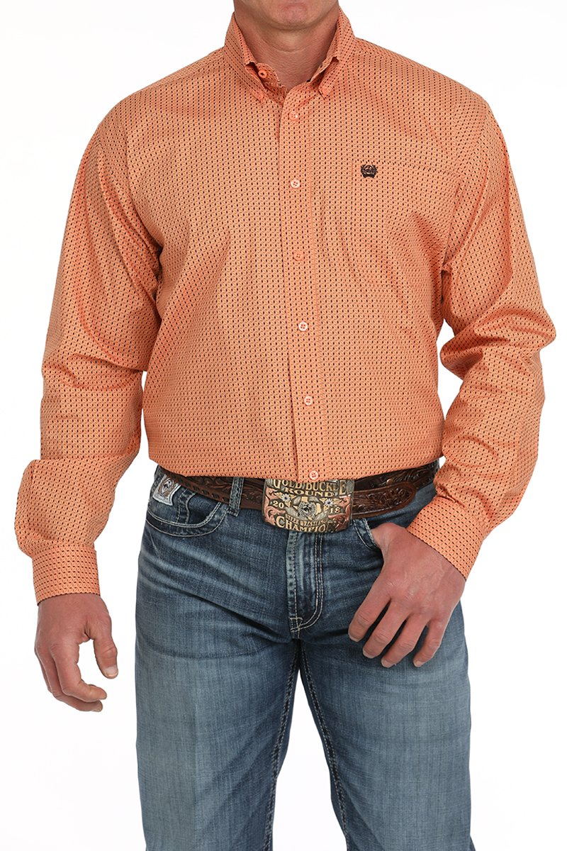 Cinch Coral Button-Down Western Shirt