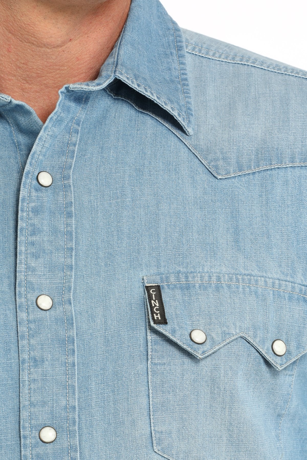 Cinch Modern Fit Denim Snap Front Western Shirt