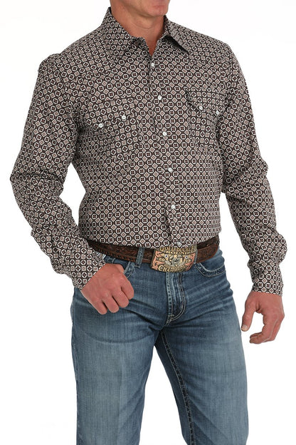 Cinch Medallion Snap Front Western Shirt