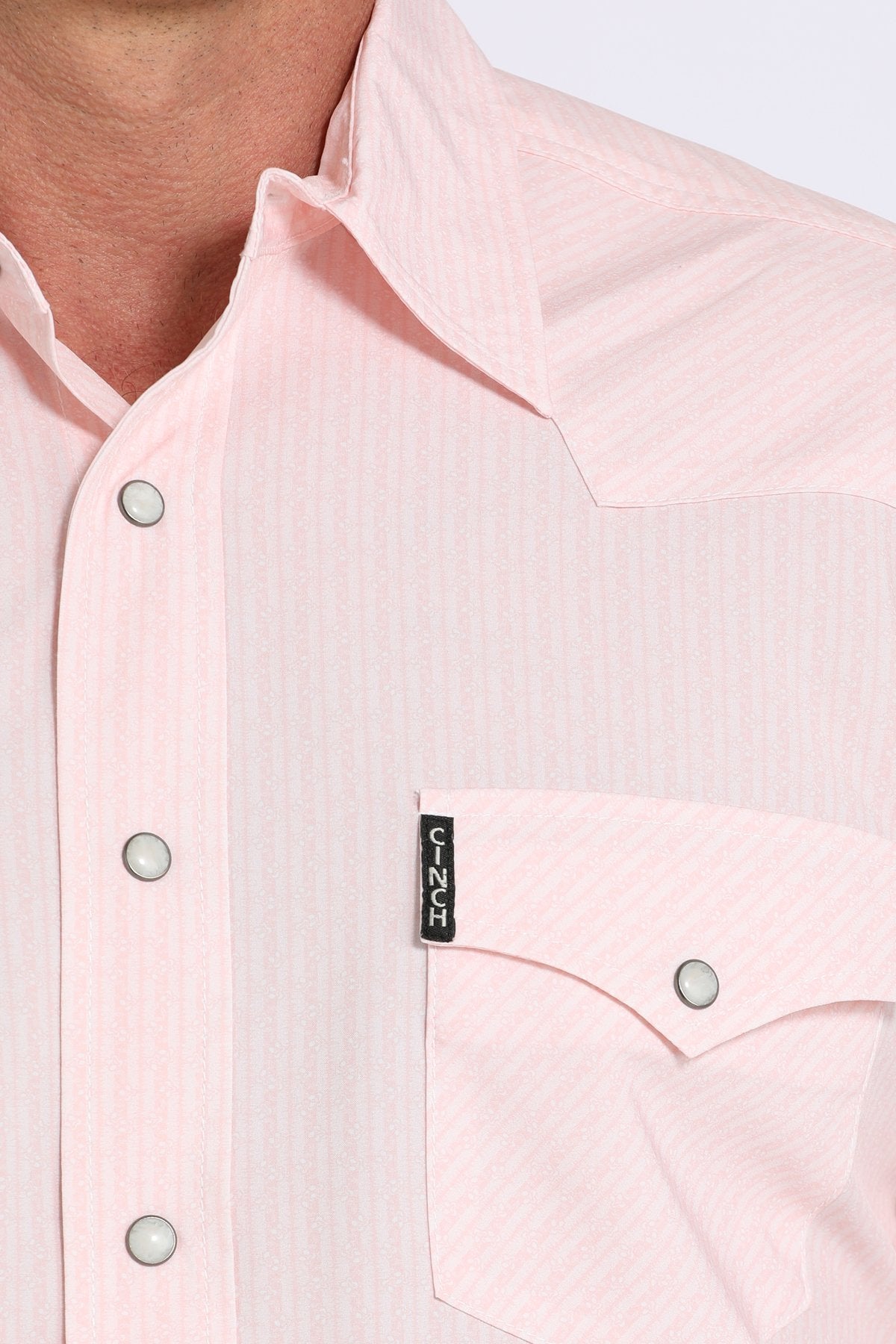 Cinch Modern Fit Pink Pattern Western Shirt