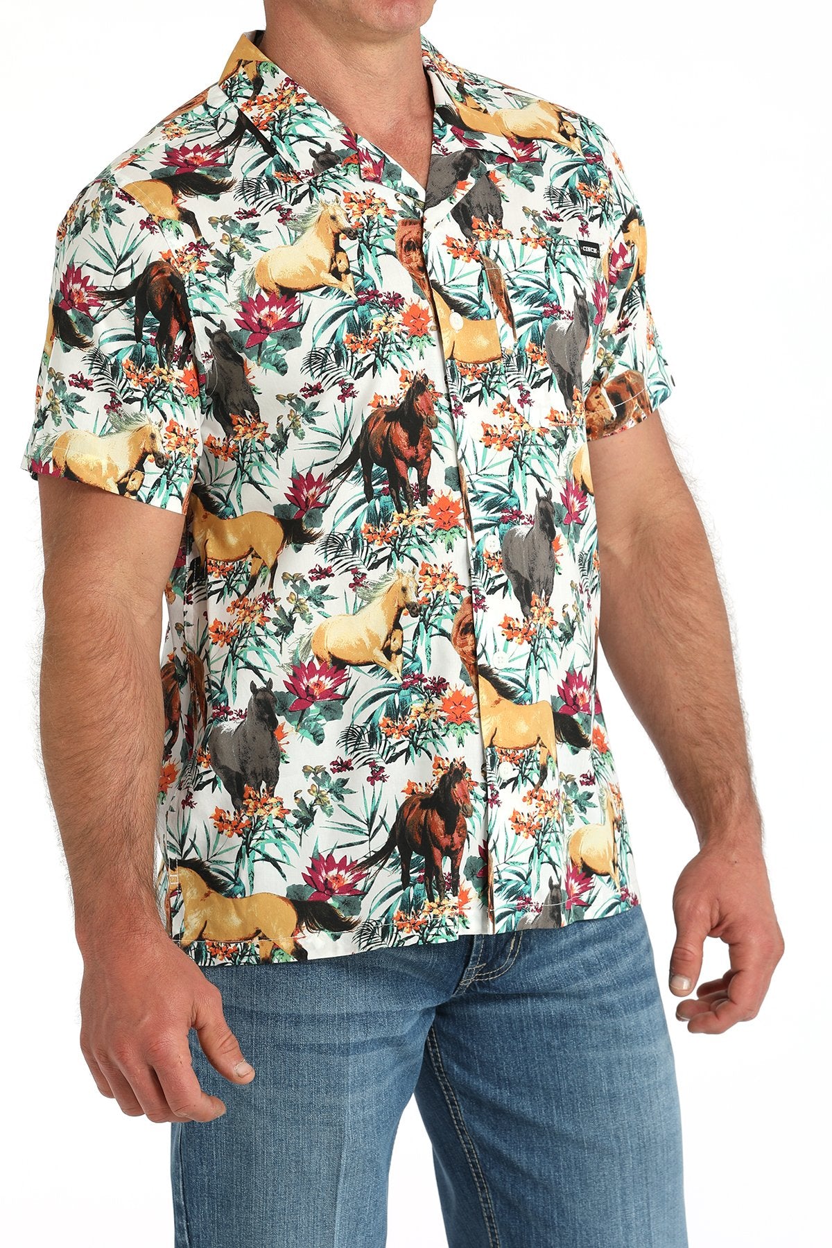 Cinch Hawaiian Horses Camp Shirt