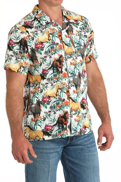Cinch Hawaiian Horses Camp Shirt