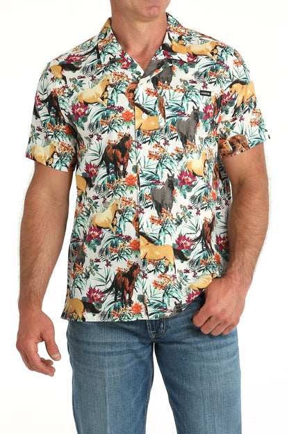 Cinch Hawaiian Horses Camp Shirt