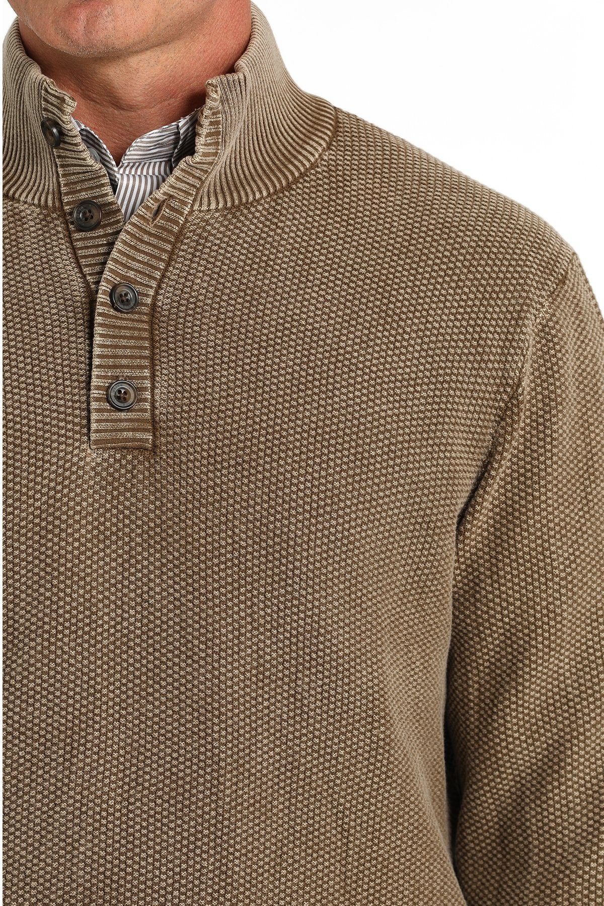 Cinch Jacquard Pullover Sweater