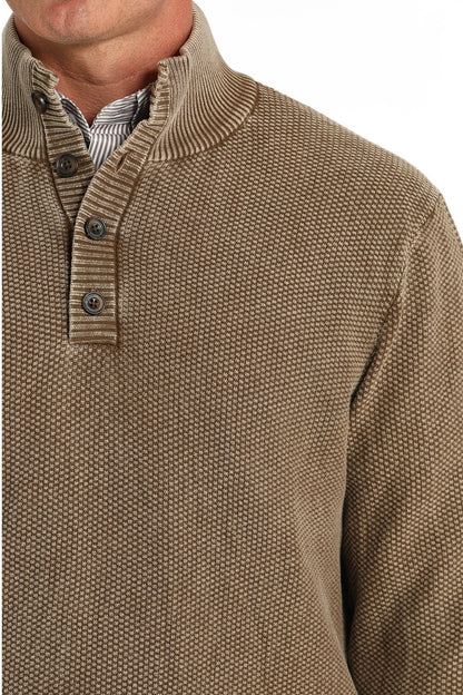 Cinch Jacquard Pullover Sweater