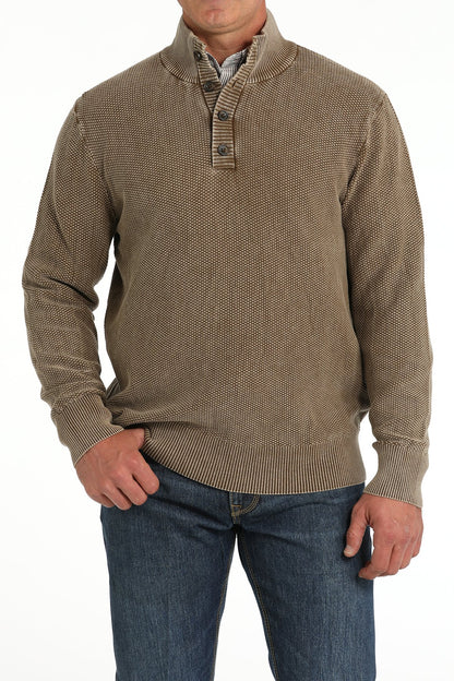 Cinch Jacquard Pullover Sweater