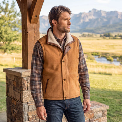 Madison Creek Pitkin Merino Lambskin Shearling Vest