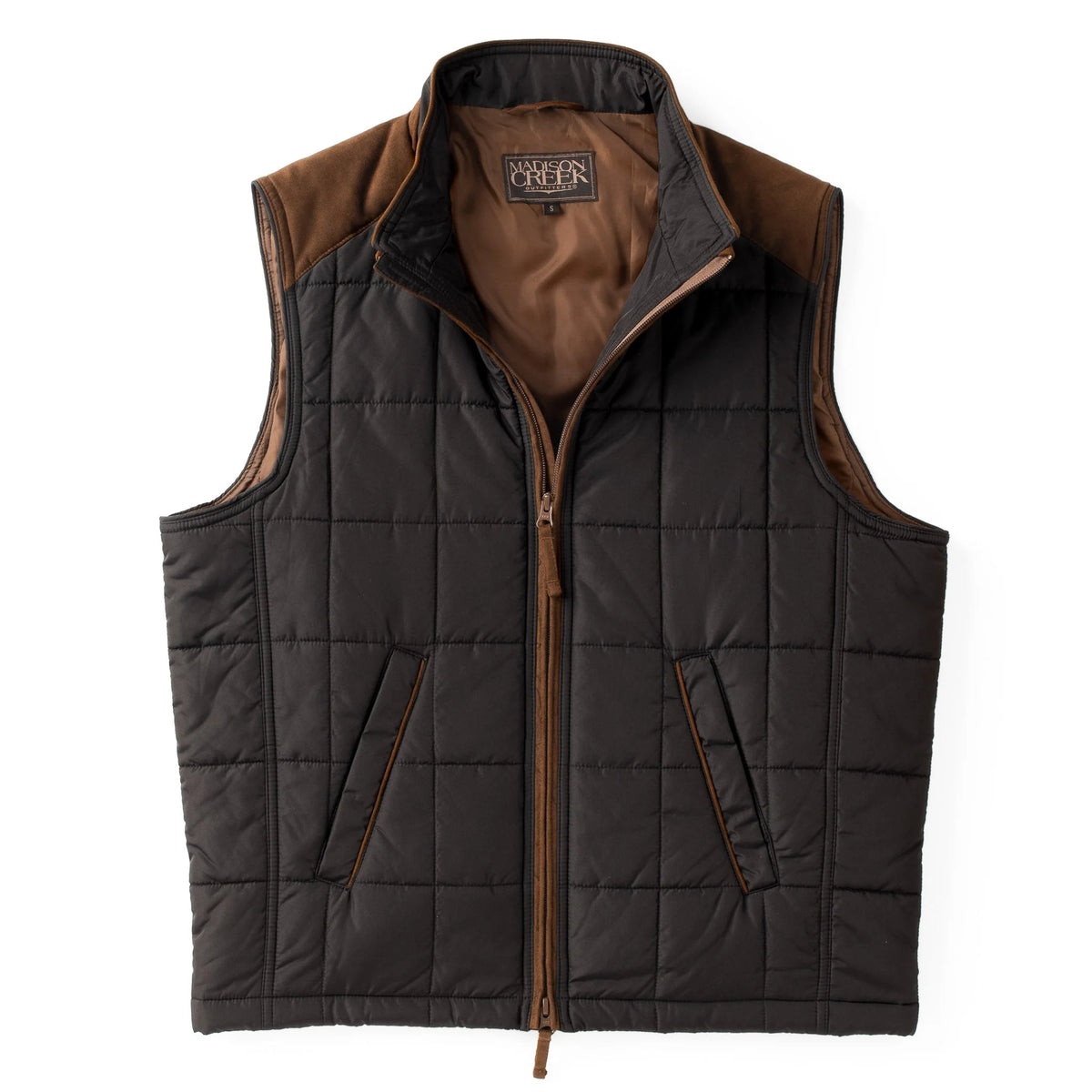 Madison Creek Outfitters Black Shelby Lightweight Nylon Quilted Vest