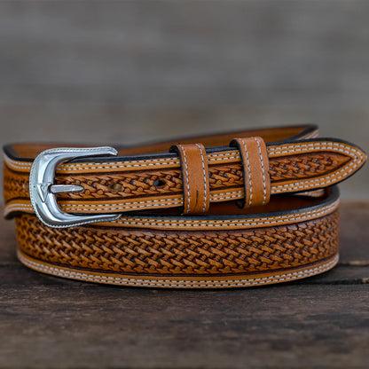 Vogt Russett Basket Weave Belt